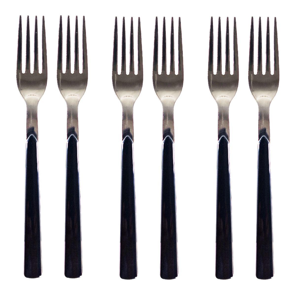 Posate Tavola Inox Set pz.24 Eme Fast Nere | Eme