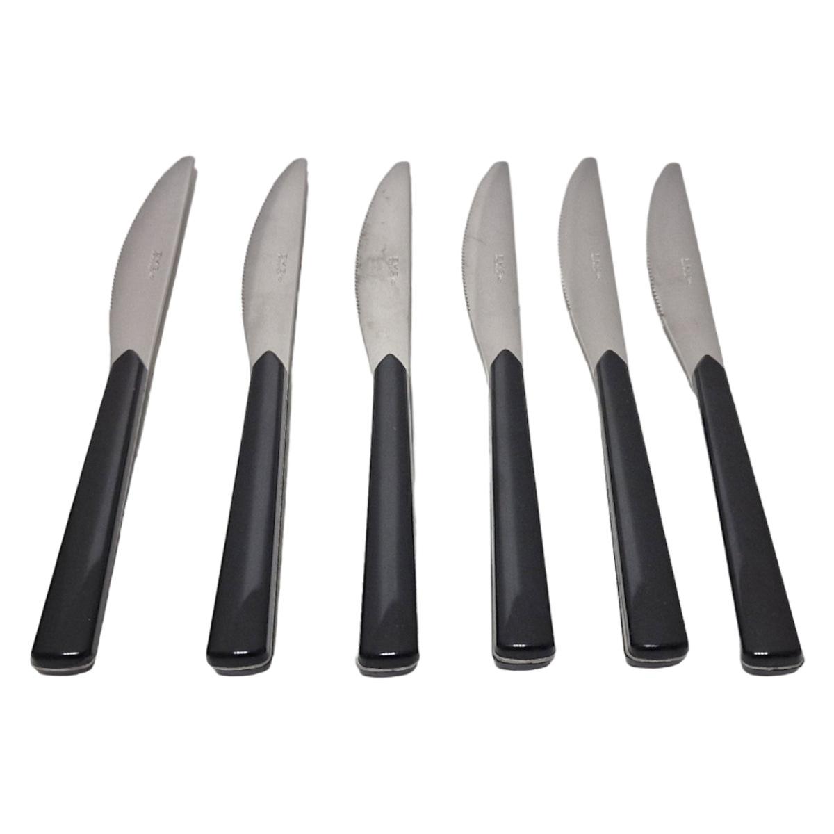 Posate Tavola Inox Set pz.24 Eme Fast Nere | Eme