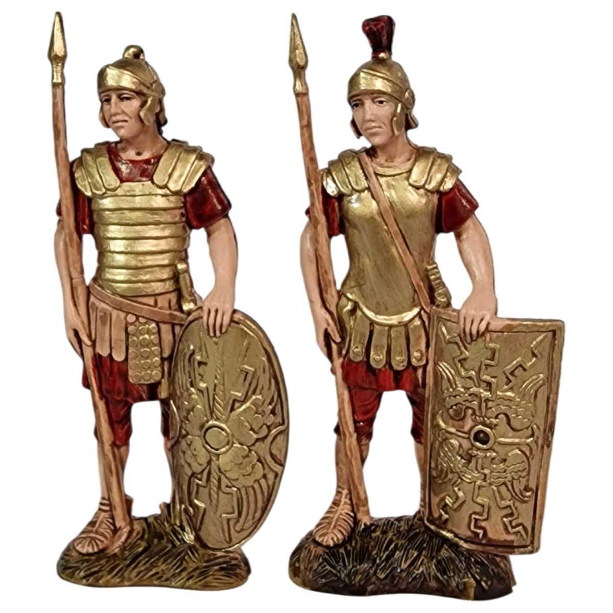 Statua presepe 10 cm erode soldati set 4 pz