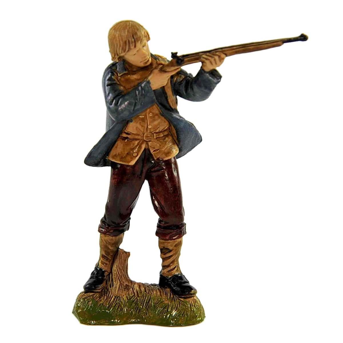 Statua cm.10 Cacciatore con Fucile |Moranduzzo