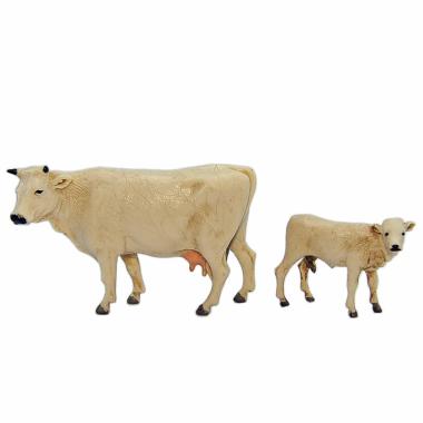 Animali Mucca e Vitello cm.4x3,5 Statue da cm.8 | Moranduzzo