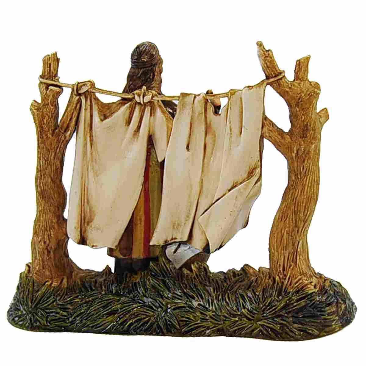 Statua cm.10 Lavandaia con Panni | Moranduzzo